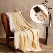Electric Heated Throw Blanket 130x160cm 6 Heat Timer Washable Sofa Bed