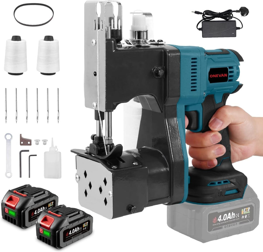 Cordless Bag Closer Sewing Machine Portable Sack Stitcher 0.2–6mm