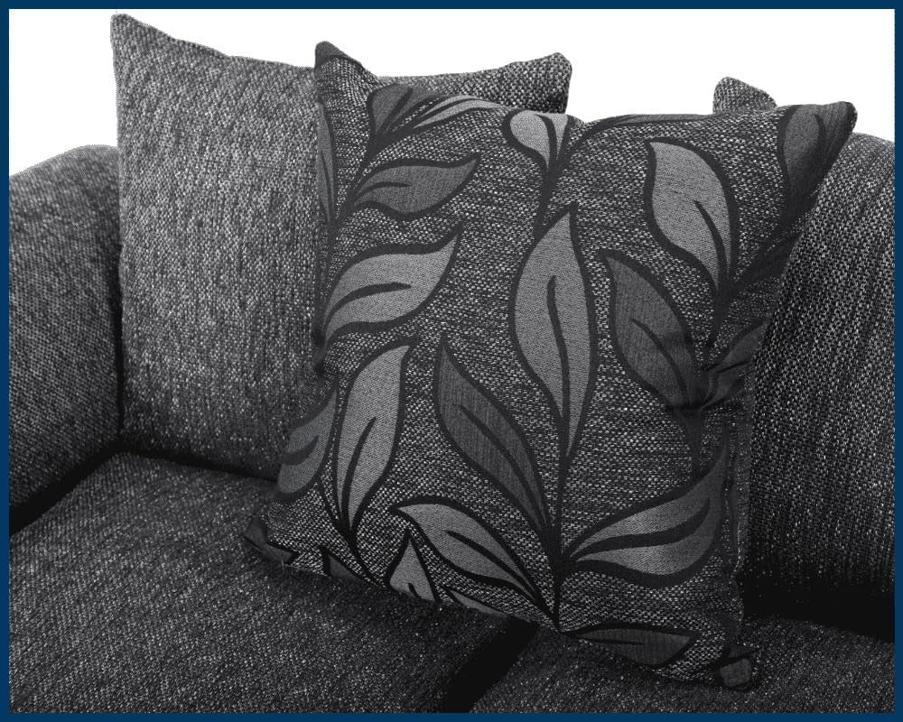 L Shaped Corner Sofa 4 Seater Scatterback Plush Velvet Comfy Lounge Couch
