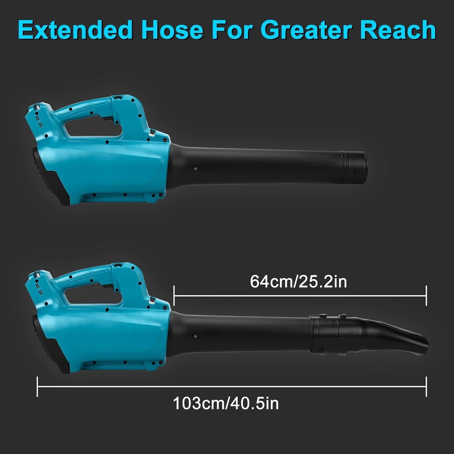 18V Cordless Leaf Blower 28000RPM 112MPH Dual Battery Lightweight