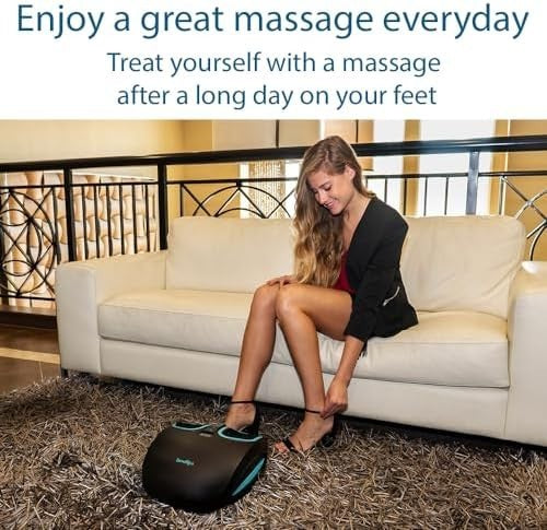 Shiatsu Foot Massager with Heat Electric Deep Kneading for Plantar Fasciitis
