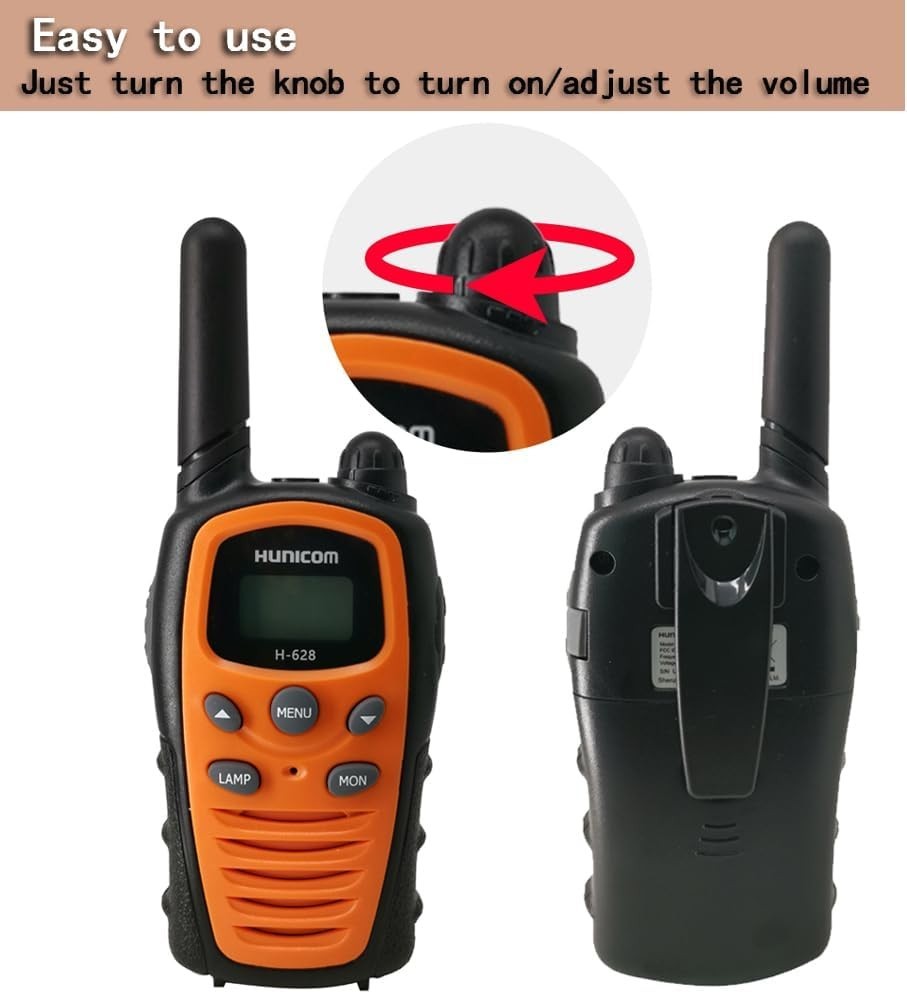 Long Range Walkie Talkies 5KM Two Way Radios + 3in1 Whistle Compass