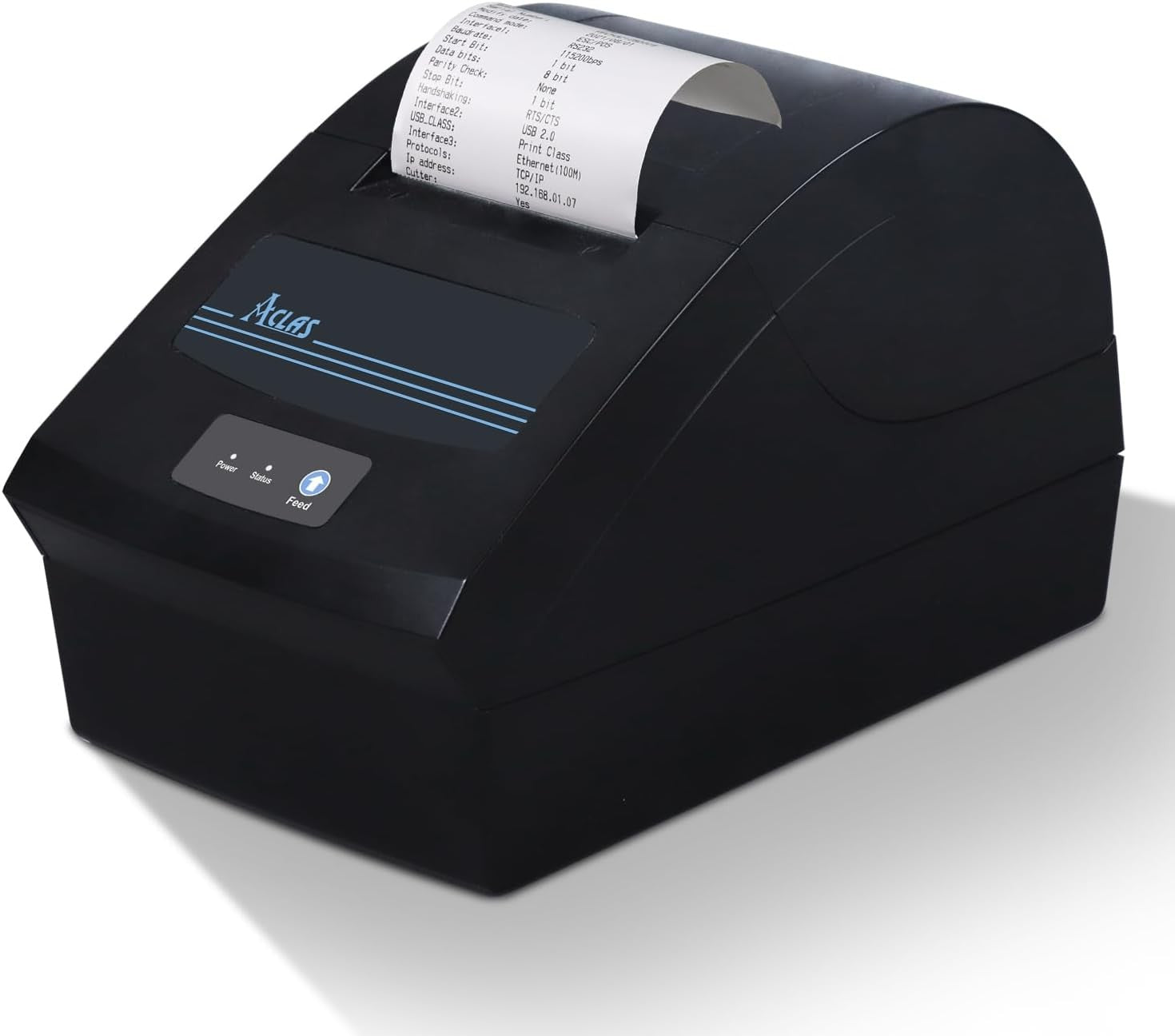 ACLAS 80mm Thermal Receipt Printer – High-Speed USB & Serial POS Printer