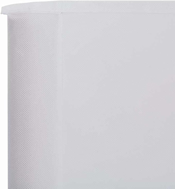 6-Panel White Wind Screen 800x80cm Outdoor Camping Privacy Divider