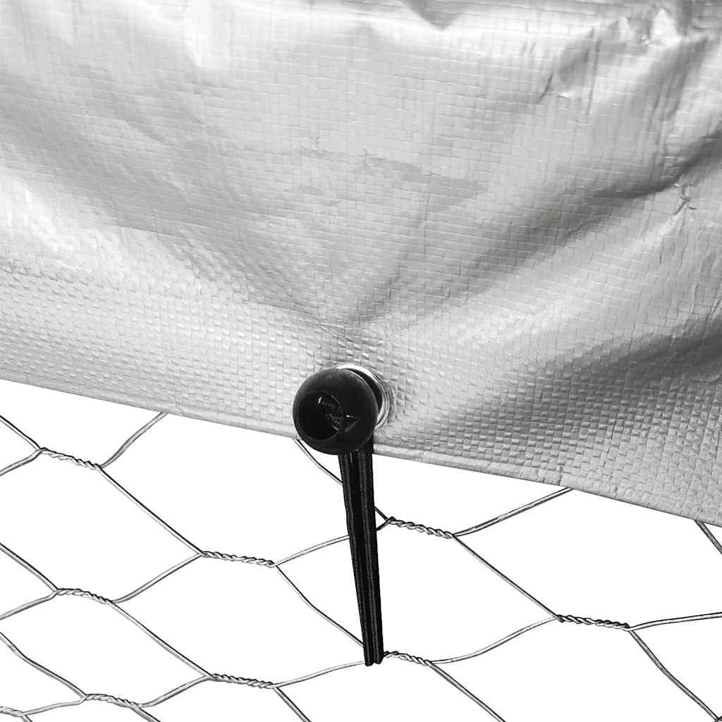 XL Outdoor Dog Kennel 600x300x150cm – Roof, Mesh Sides, Lockable Door, Steel