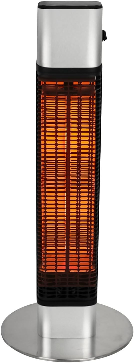 Outdoor Infrared Patio Heater 1200W Freestanding Waterproof Safe Compact