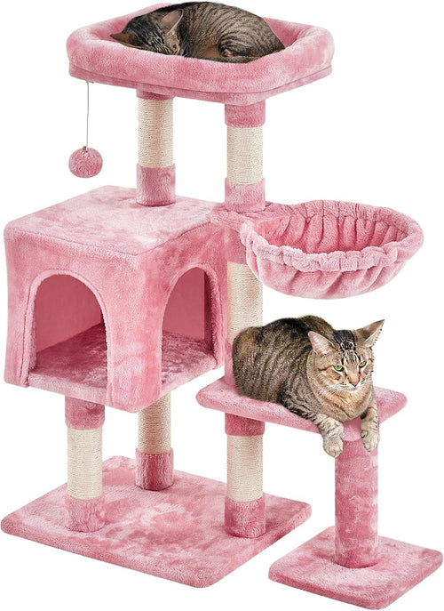 Cat Tree Tower 96cm With Condo Perch Scratching Posts Indoor Cat Activity