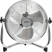 12" Floor Fan – 3-Speed Metal Quiet Cooling w/ Adjustable Tilt for Home & Office