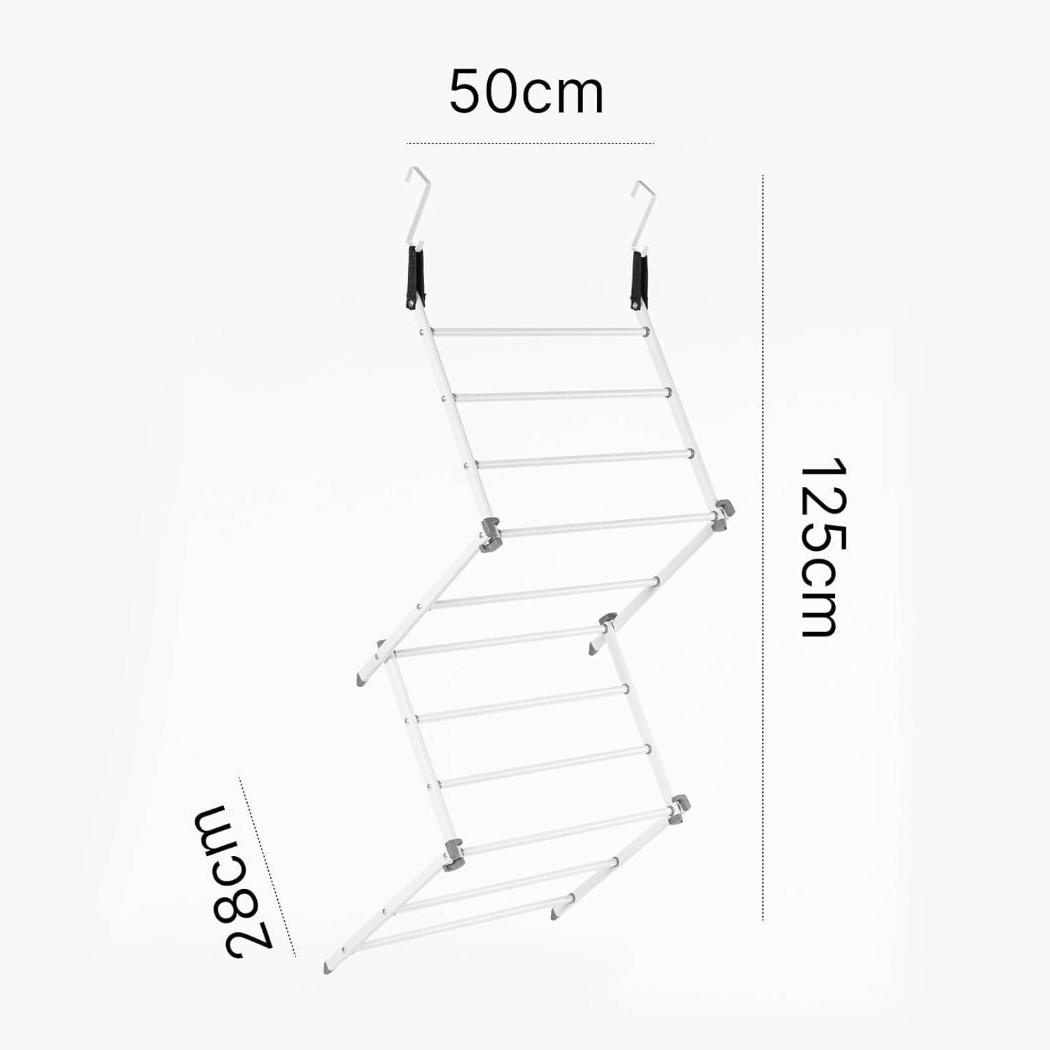 Over Door Clothes Airer Folding Drying Rack 5m Space Saving Indoor Laundry