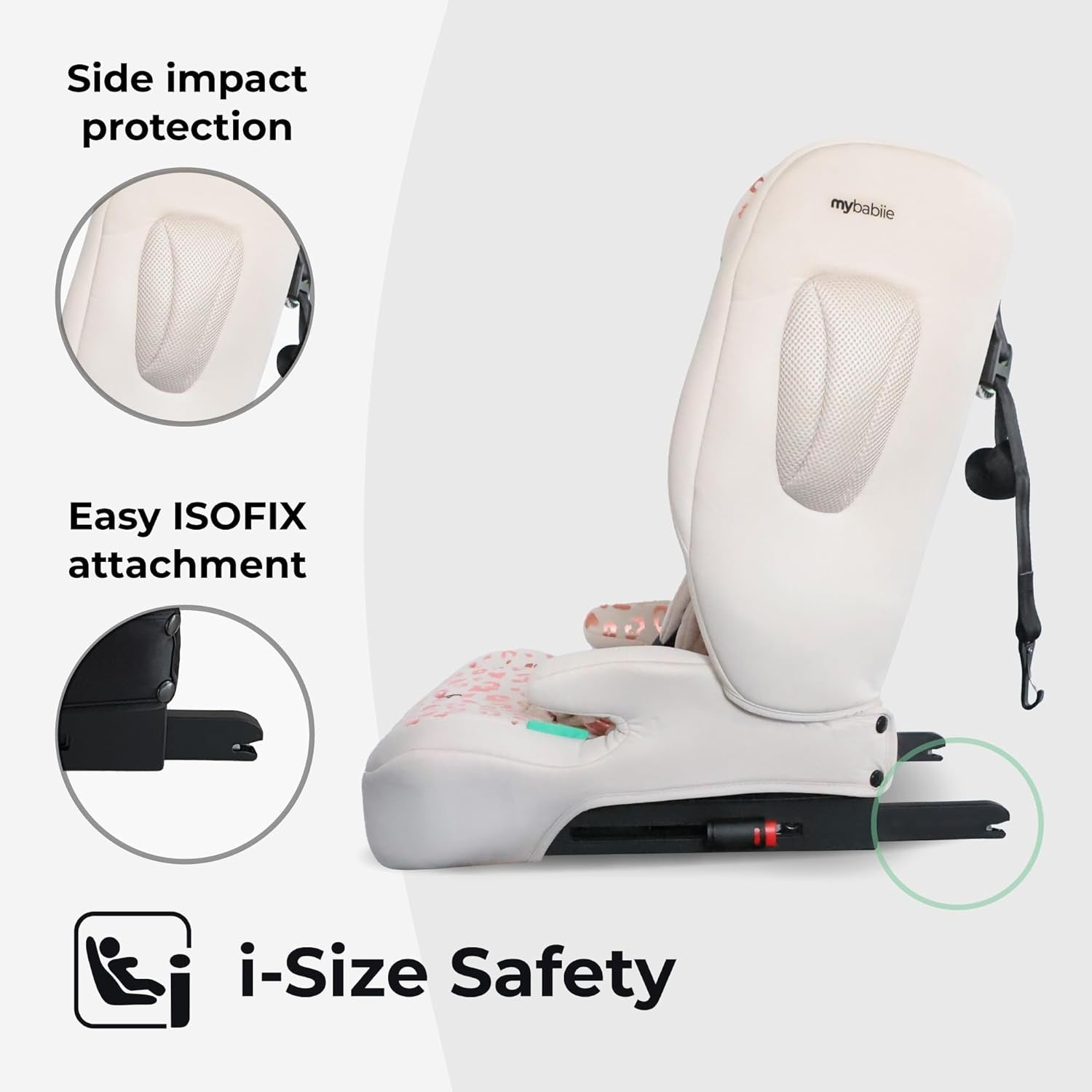 ISOFIX Toddler to Booster Car Seat i-Size Foldable Tether 15m–12Y