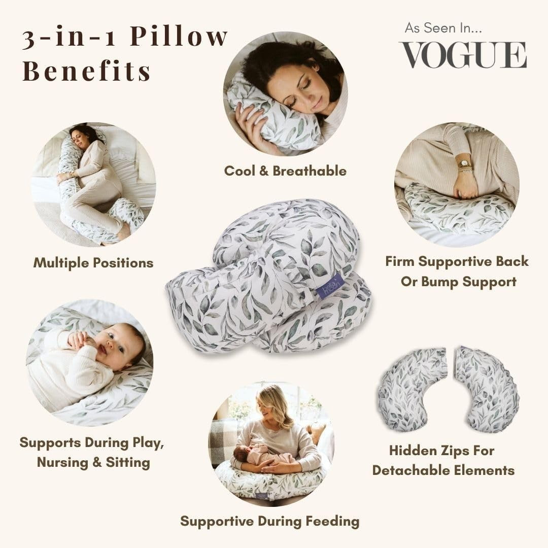 Pregnancy Pillow Full Body C-Shaped Maternity Support for Sleeping Nursing