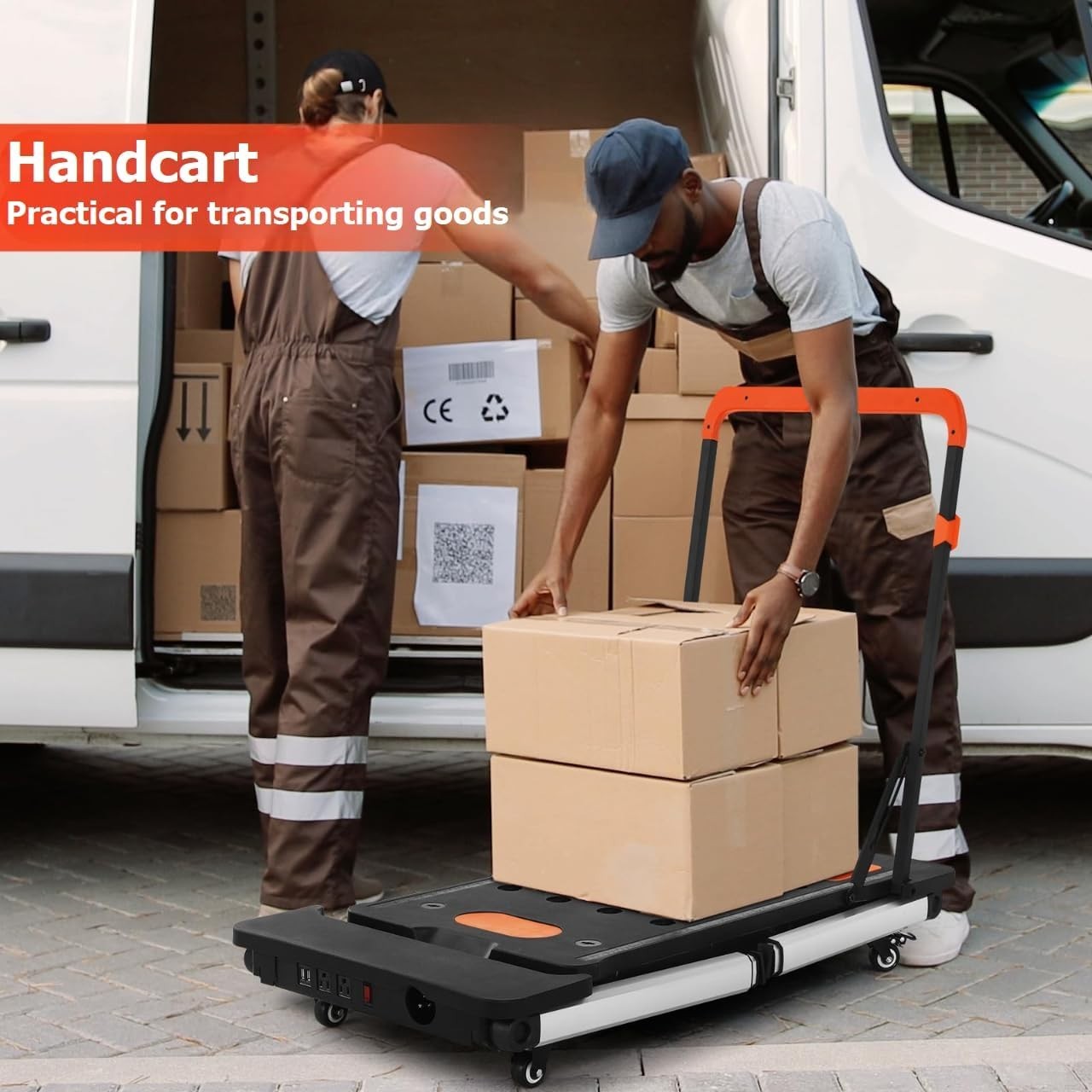 7-in-1 Folding Workbench Sawhorse Scaffold Dolly Creeper Hand Truck 150–200kg