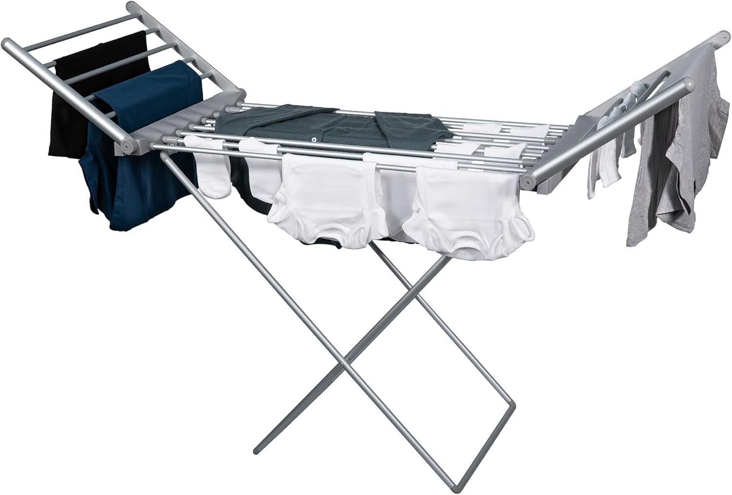 Heated Clothes Airer Electric Folding Drying Rack Indoor Energy Saving
