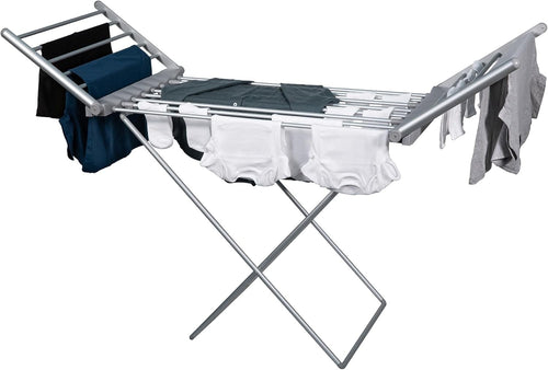 Heated Clothes Airer Electric Folding Drying Rack Indoor Energy Saving