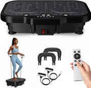 Vibration Plate Fitness Platform 180 Levels Bluetooth Remote Bands