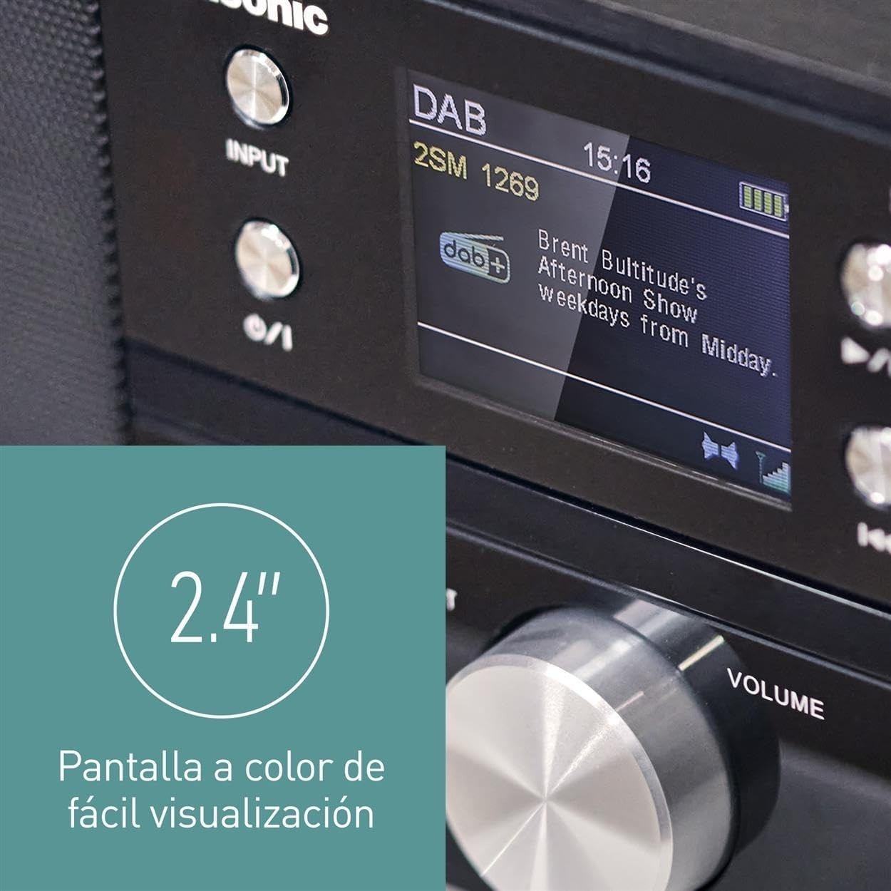 Compact HiFi Stereo System with Bluetooth, CD, USB & DAB/FM Radio