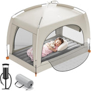 Toddler Inflatable Travel Bed with Tent Kids Air Mattress Camping Indoor
