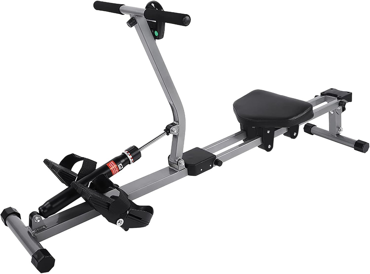 Foldable Hydraulic Rowing Machine 12-Level Resistance LCD Home Fitness 120KG