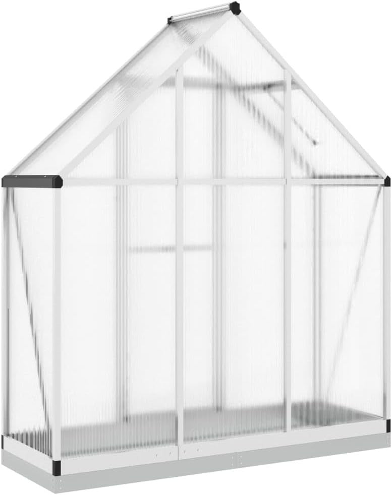 Aluminium Walk-In Greenhouse 169x58x202cm Polycarbonate Weatherproof