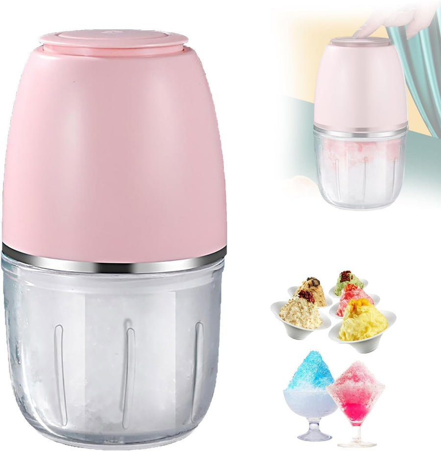 Electric Ice Crusher Slush Machine Snow Cone Maker Quick Shave Portable