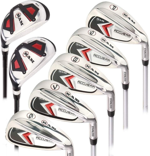 Mens Right Hand Golf Iron Set 6-7-8-9-PW + 24° 27° Hybrids Regular Flex