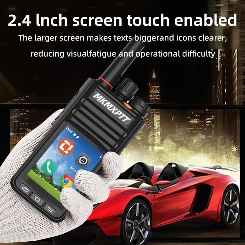 4G Android Walkie Talkie Touch Screen WiFi GPS Bluetooth POC Radio