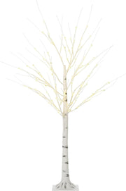 150cm Pre-Lit White Birch Tree Light Warm LED Indoor & Outdoor Home Garden Decor