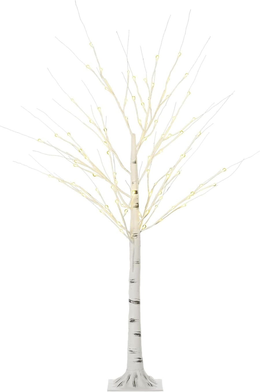 150cm Pre-Lit White Birch Tree Light Warm LED Indoor & Outdoor Home Garden Decor