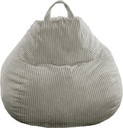 Soft Corduroy Bean Bag Chair for Adults & Kids – Washable, Comfy