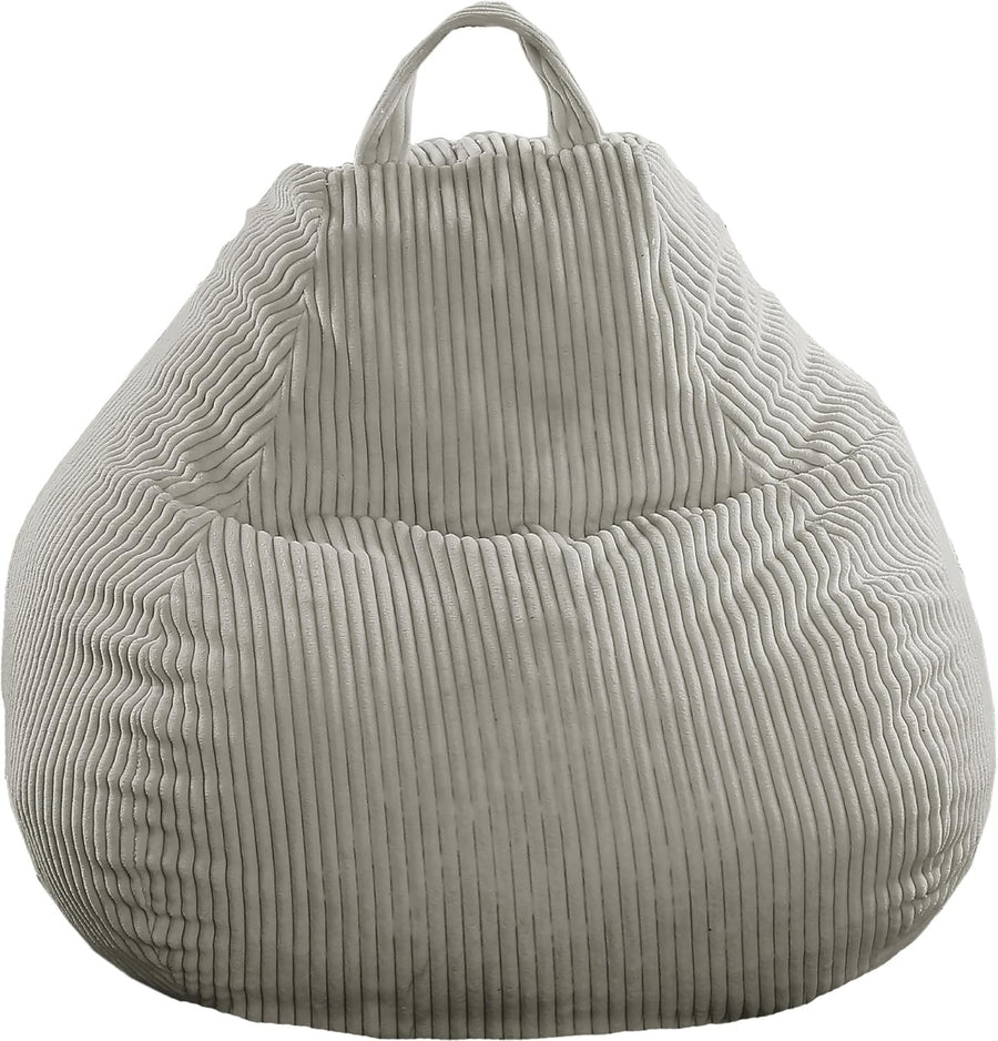 Soft Corduroy Bean Bag Chair for Adults & Kids – Washable, Comfy