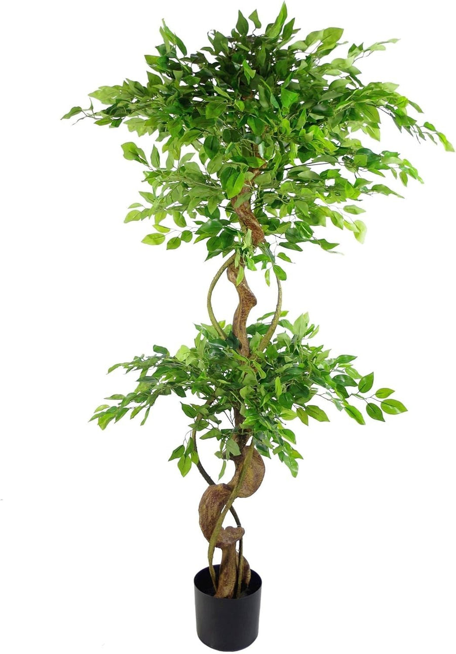 150cm Artificial Evergreen Twisted Ficus Tree Indoor Home Office Decoration