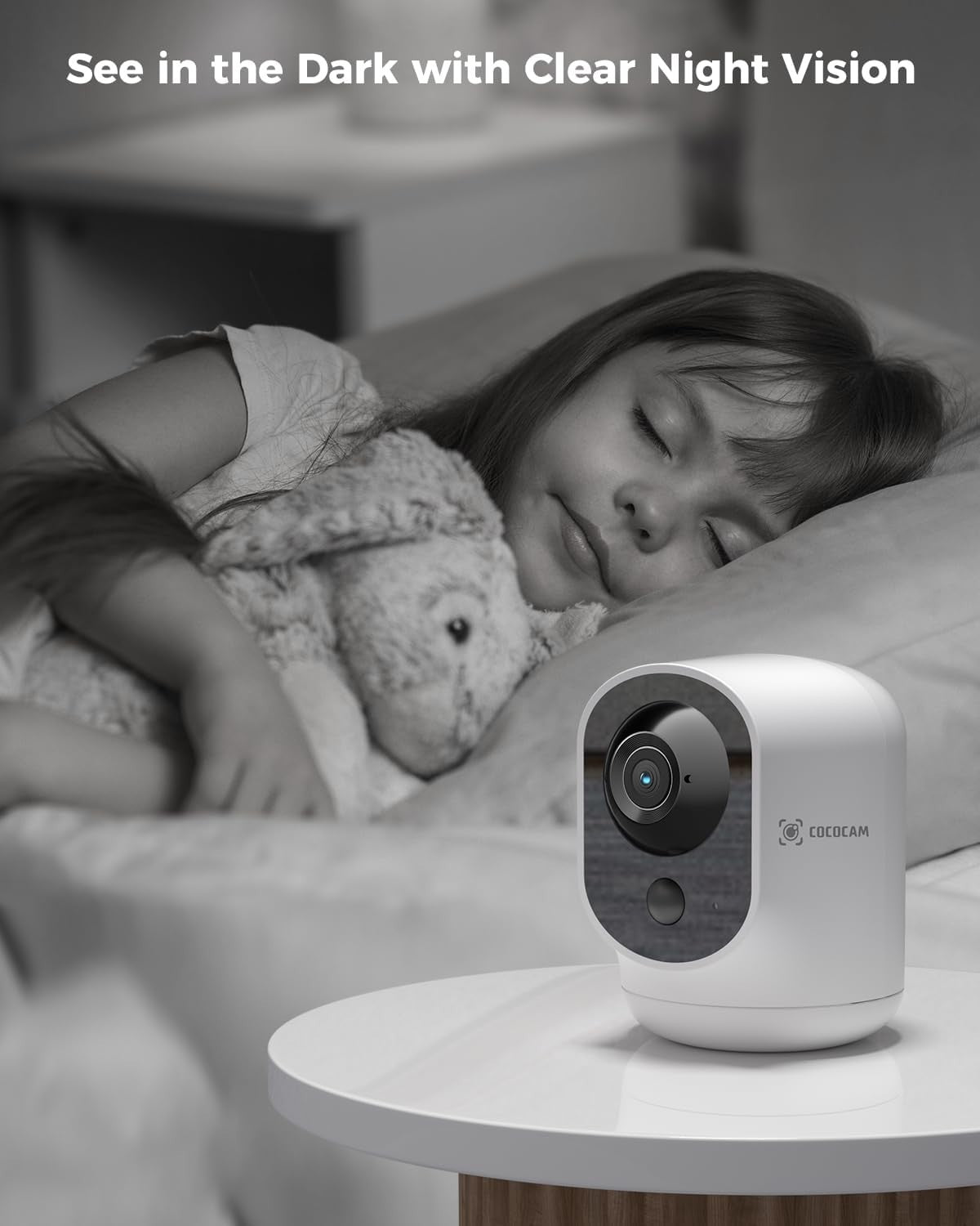 2K Indoor Security Camera Wireless PTZ Battery Baby Pet Monitor WiFi