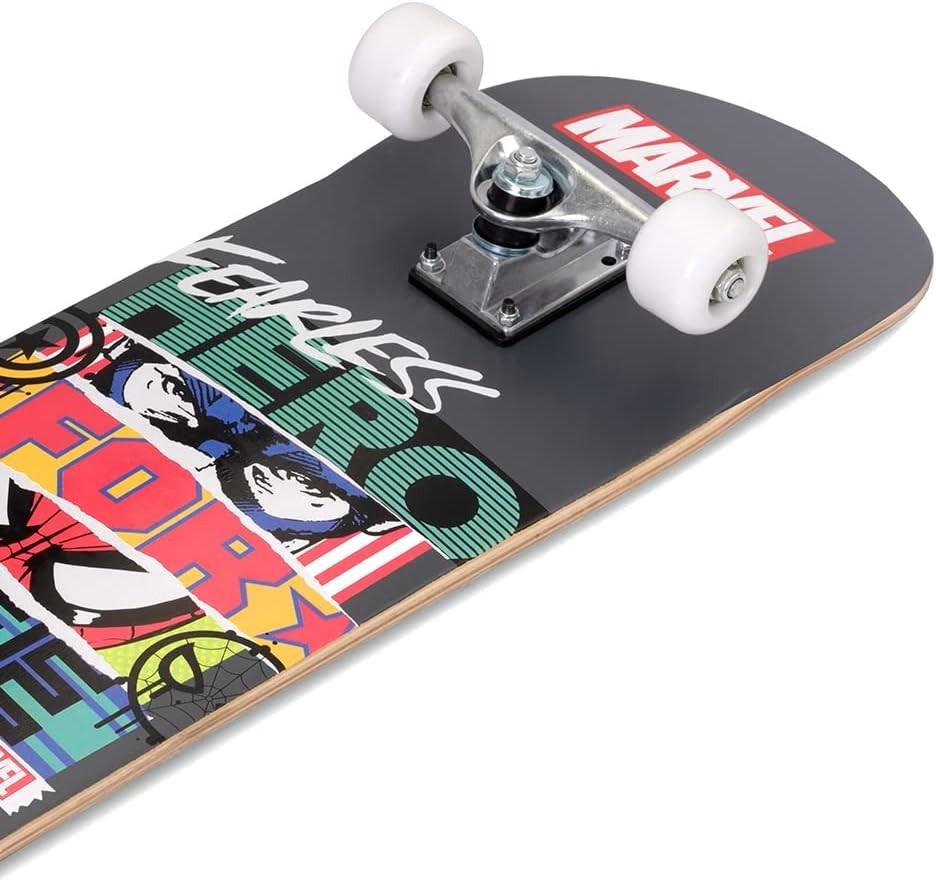Kids Wooden Skateboard 79x20cm Marvel Fearless ABEC-7 Wheels