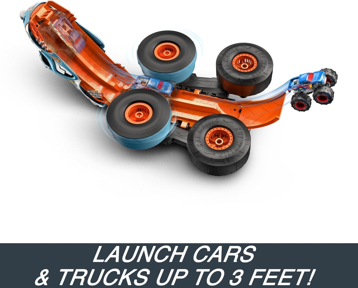 Transforming Monster RC Truck 1:12 – Launcher Mode w/ Mini Car, 360° Stunts
