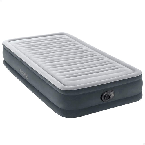 Single Inflatable Air Mattress with Built-In Pump, 190x99x33cm