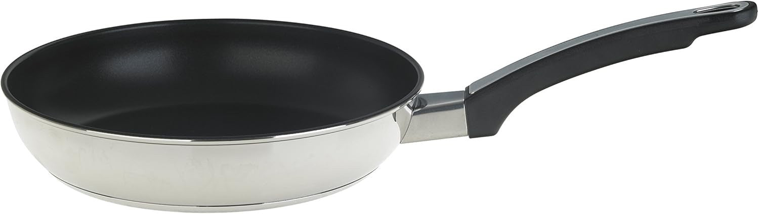 5Pcs Stainless Steel Non stick Cookware Set Induction Oven Safe with Glass Lids