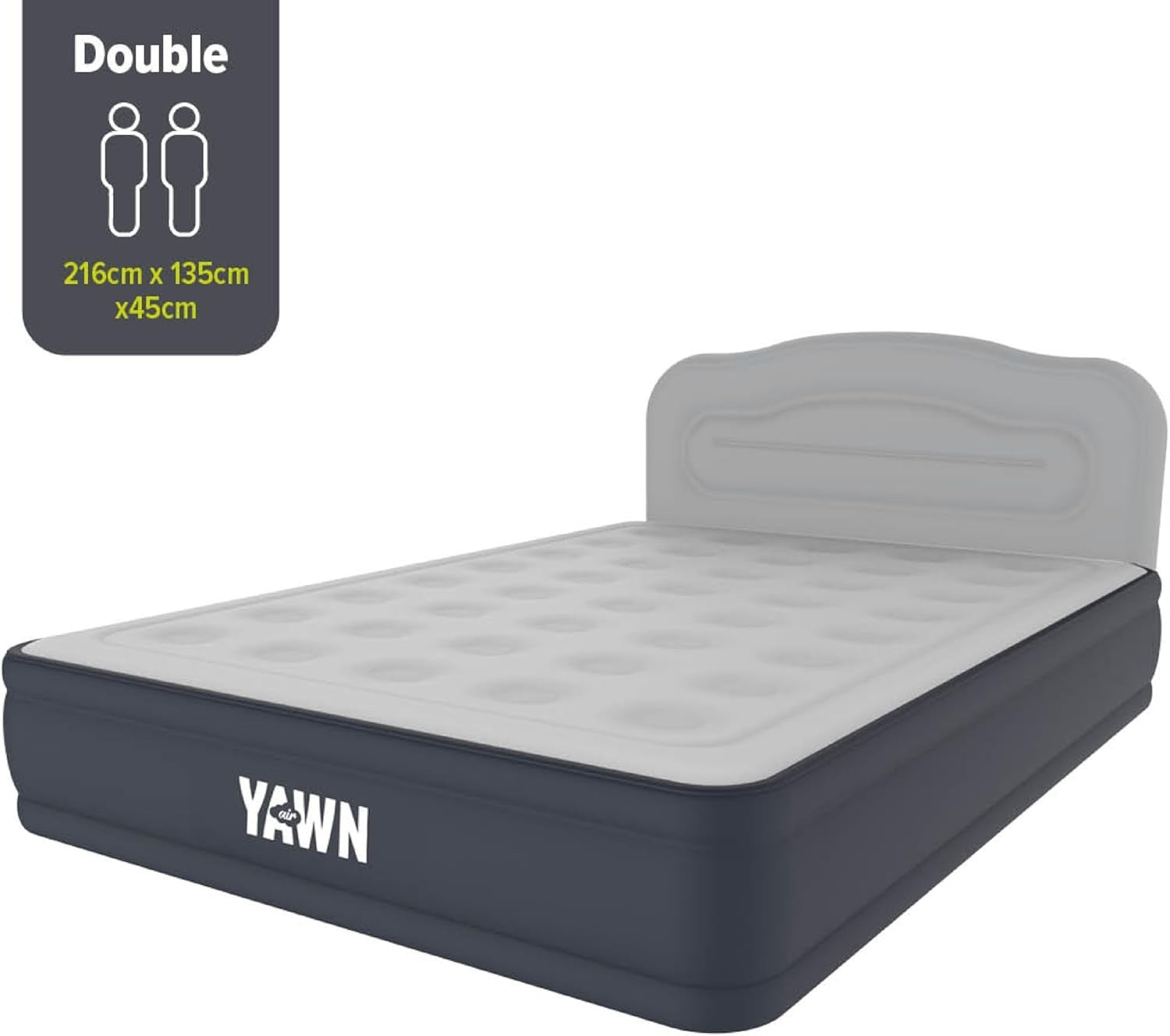 Luxury Self Inflating Air Bed Double Size Built In Pump Guest Camping