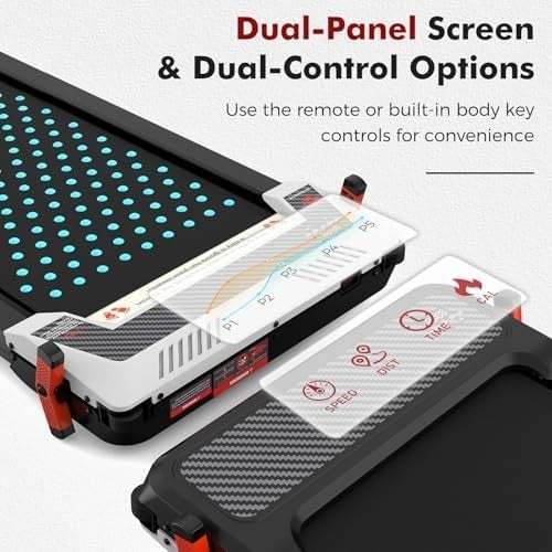 Under Desk Walking Pad 2-in-1 Treadmill & Foot Massager 6% Incline