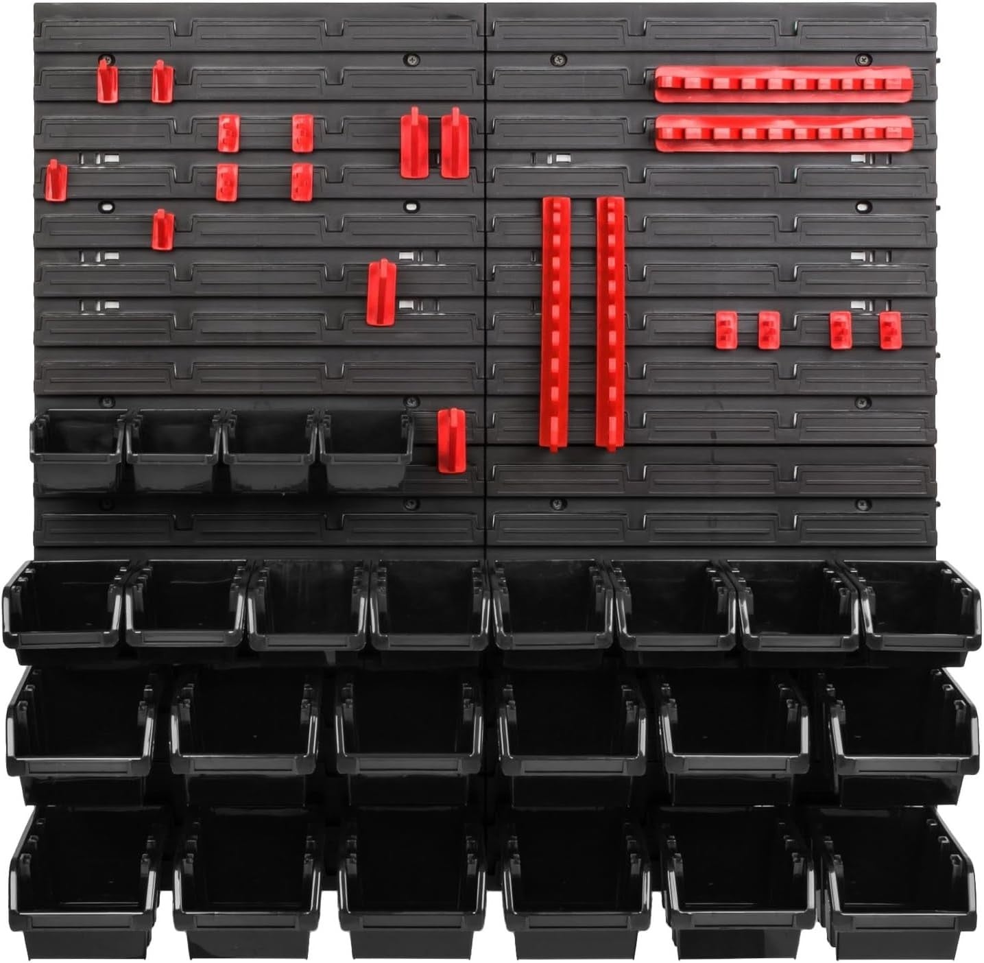 Wall Mount Tool Pegboard Storage Bins Garage Workshop Organizer