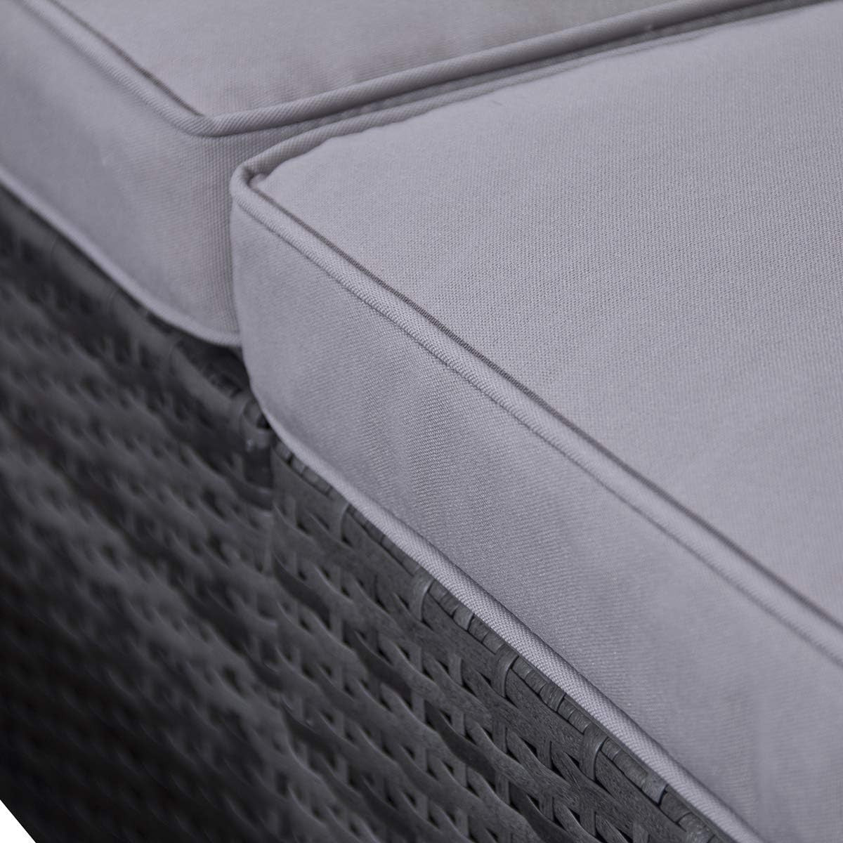 6 Seater Outdoor Rattan Sofa Set | Modular Garden Furniture Patio Couch