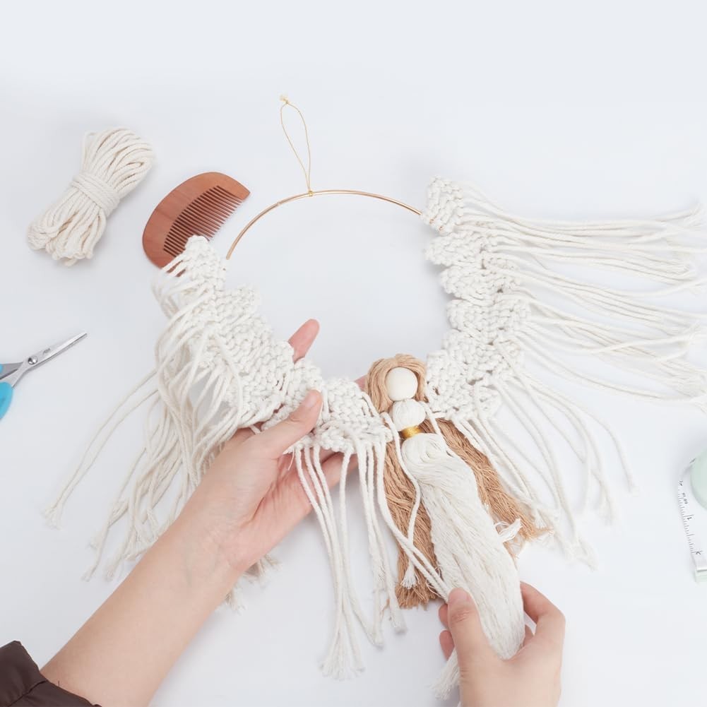 DIY Angel Macrame Kit Boho Wall Hanging Ornament for Beginners