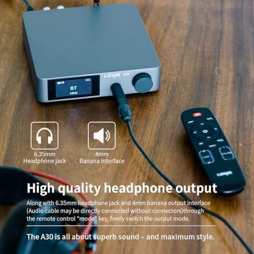 A30 Desktop HiFi DAC & Headphone Amp MA12070 USB Bluetooth 5.0