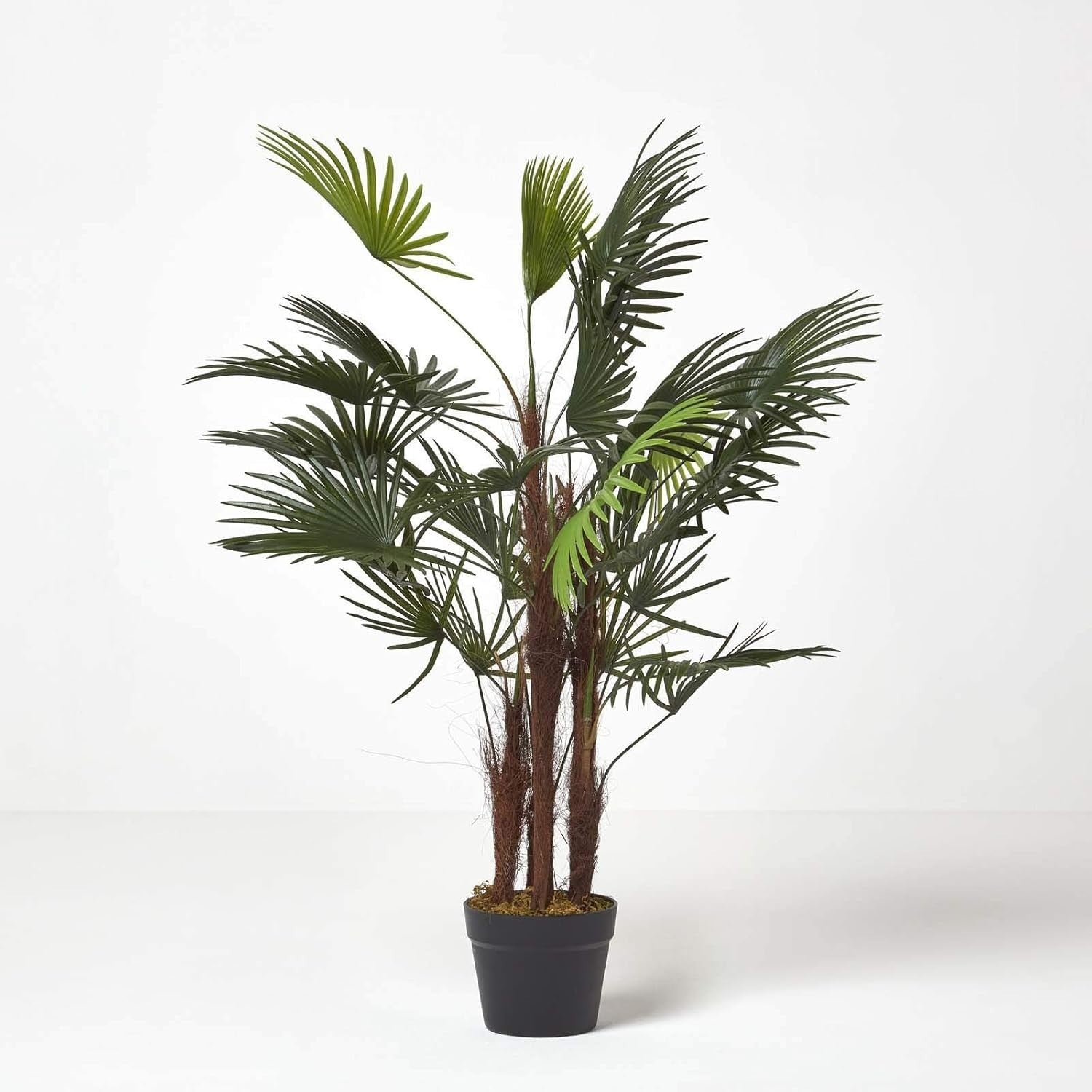 90cm Artificial Lady Palm Tree Rhapis Plant in Pot Indoor Home Office Decoration