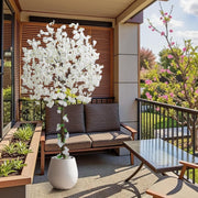 6FT Artificial Cherry Blossom Tree White Faux Flower Plant Indoor Wedding Decor