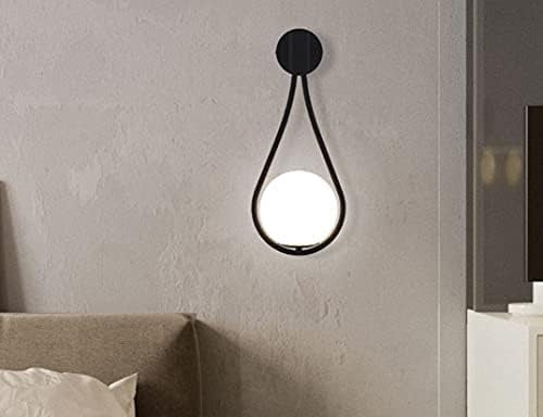 Vintage Black Globe Wall Lights 2PCS 5W LED Elegant Bedroom & Living Room