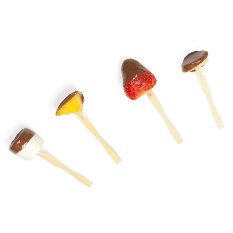 3-Tier Chocolate Fountain Party Dipper 90W Skewers Tray Gift