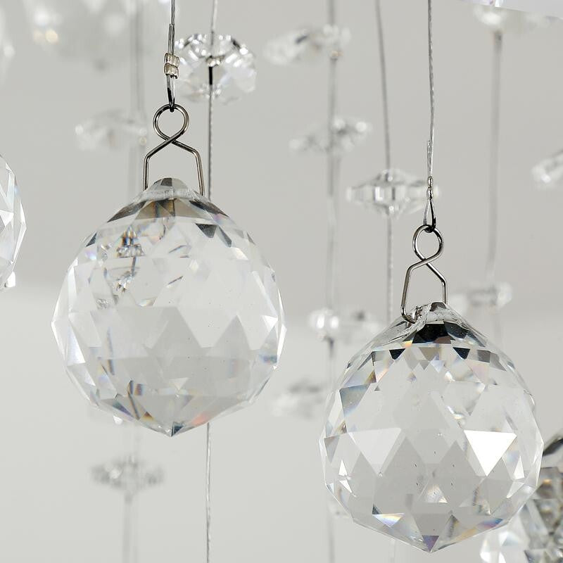 Crystal Spiral Ceiling Light Pendant GU10 Chandelier for Hallway Stair Loft