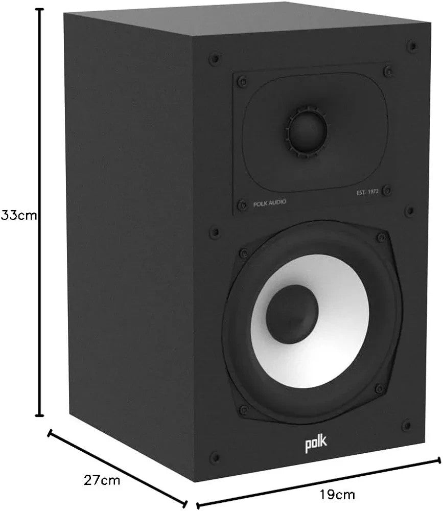Hi-Res Bookshelf Speakers Dolby Atmos Stereo Deep Bass Home Audio