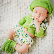 12” Full Silicone Reborn Baby Doll Sleeping Newborn Mini Tan