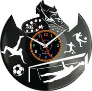 Football Wall Clock – Silent Non-Ticking Vinyl Sports Room Decor Gift for Him